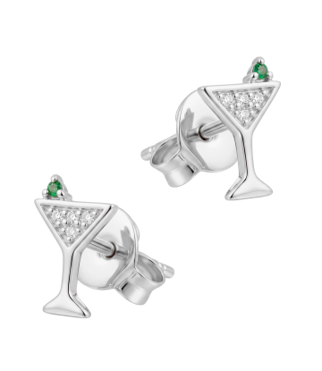 Party Cocktail Silver Stud Earring STS-6940